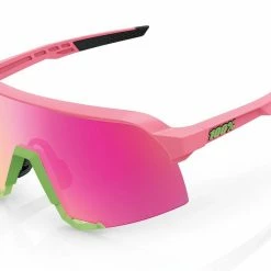 Standertshop 100% S3 Matte Washed Out Neon Pink Purple Multilayer Mirror Lens