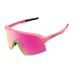 Standertshop 100% S3 Matte Washed Out Neon Pink Purple Multilayer Mirror Lens