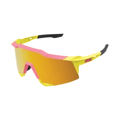 Standertshop 100% SPEEDCRAFT® TALL Matte Washed Out Neon Yellow Flash Gold Mirror Lens