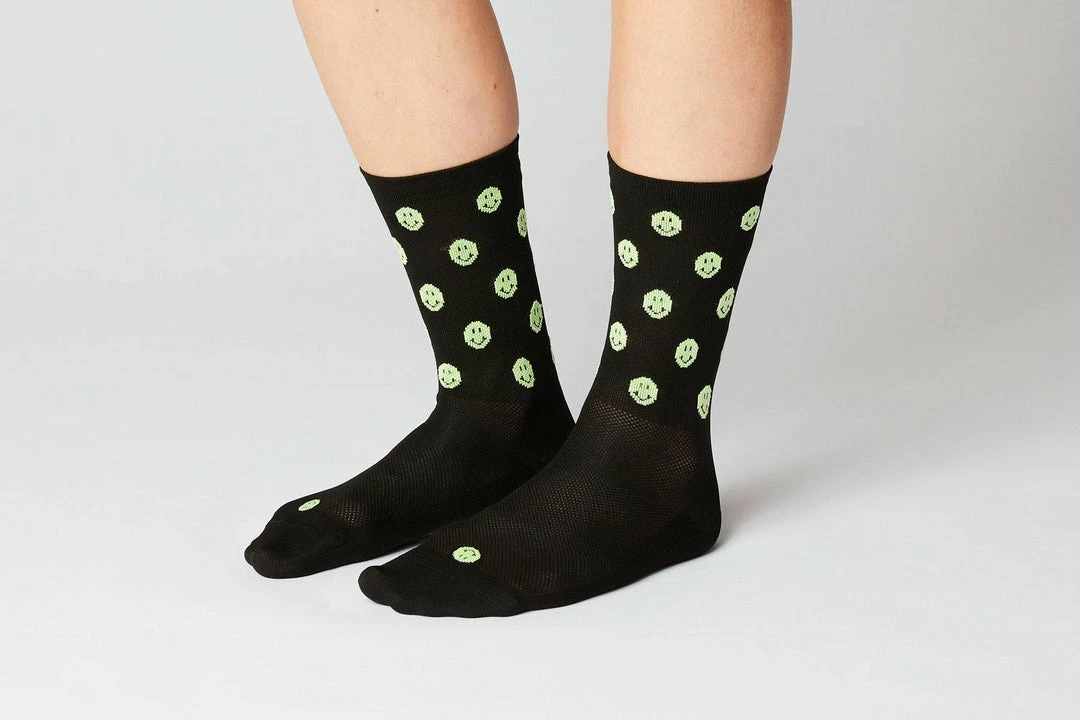 Standertshop FINGERSCROSSED SOCKS | #11_01 SMILEY - BLACK / NEON 5 Standertshop FINGERSCROSSED SOCKS | #11_01 SMILEY - BLACK / NEON