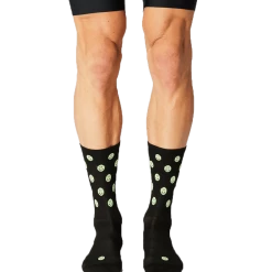Standertshop FINGERSCROSSED SOCKS | #11_01 SMILEY - BLACK / NEON