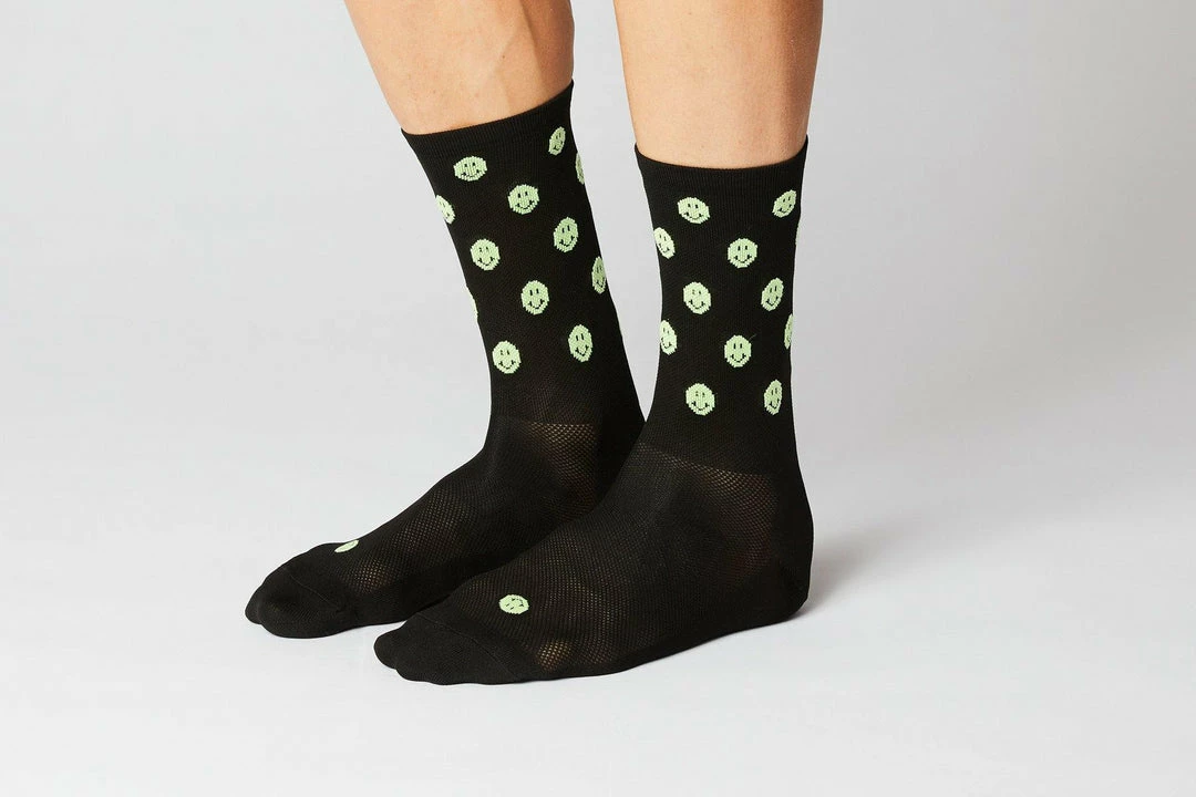 Standertshop FINGERSCROSSED SOCKS | #11_01 SMILEY - BLACK / NEON 10 Standertshop FINGERSCROSSED SOCKS | #11_01 SMILEY - BLACK / NEON