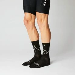 Standertshop FINGERSCROSSED SOCKS | #11_04 MOUNTAIN - BLACK / NEON Equipment