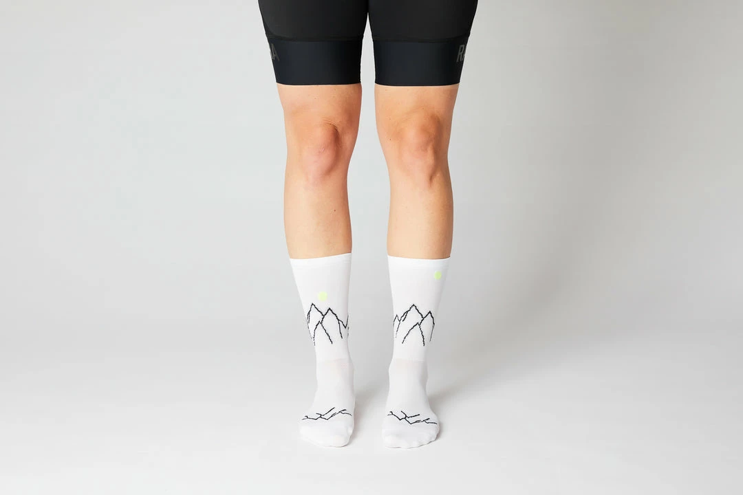 Standertshop FINGERSCROSSED SOCKS | #11_05 MOUNTAIN - WHITE / NEON 3 Standertshop FINGERSCROSSED SOCKS | #11_05 MOUNTAIN - WHITE / NEON