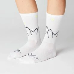 Standertshop FINGERSCROSSED SOCKS | #11_05 MOUNTAIN - WHITE / NEON 16 Standertshop FINGERSCROSSED SOCKS | #11_05 MOUNTAIN - WHITE / NEON