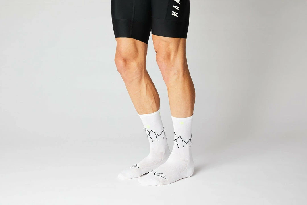 Standertshop FINGERSCROSSED SOCKS | #11_05 MOUNTAIN - WHITE / NEON 9 Standertshop FINGERSCROSSED SOCKS | #11_05 MOUNTAIN - WHITE / NEON