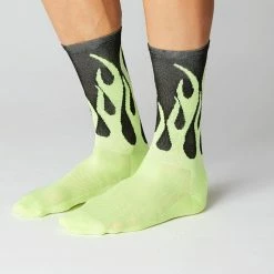 Standertshop FINGERSCROSSED SOCKS | #11_08 FLAMES - BLACK / NEON 18 Standertshop FINGERSCROSSED SOCKS | #11_08 FLAMES - BLACK / NEON