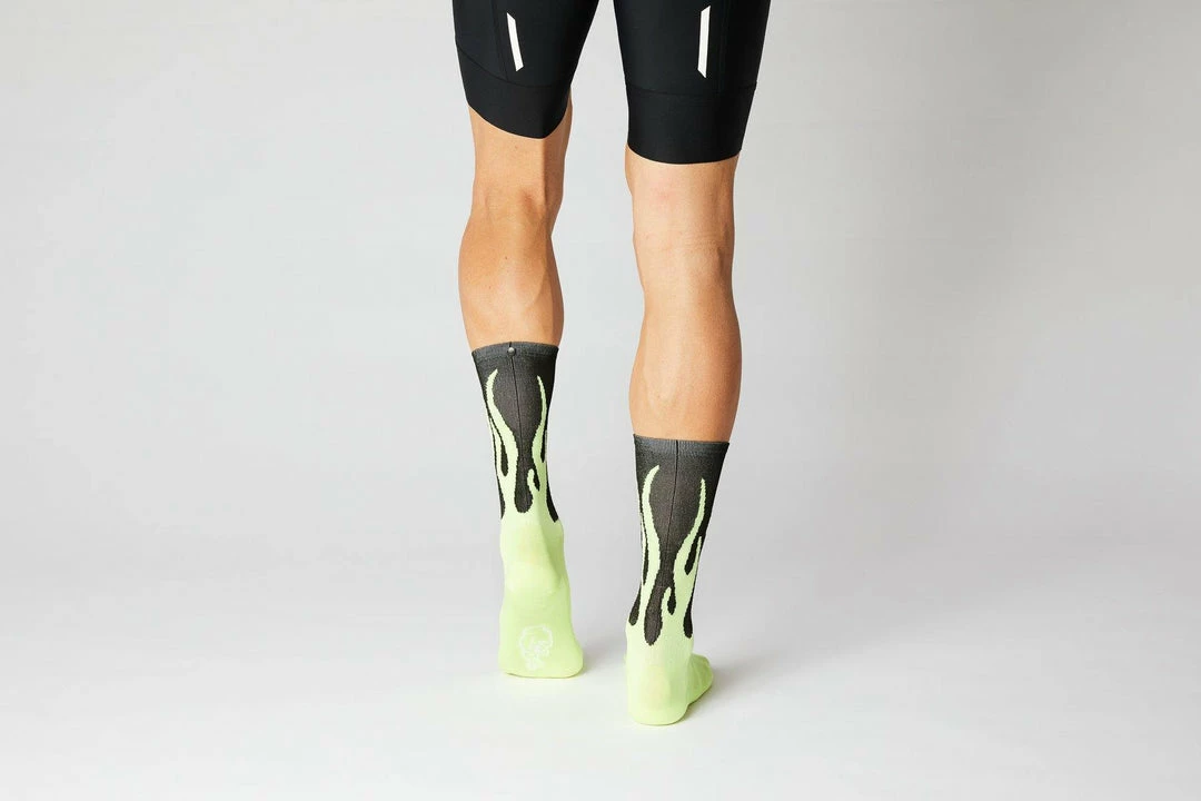 Standertshop FINGERSCROSSED SOCKS | #11_08 FLAMES - BLACK / NEON 10 Standertshop FINGERSCROSSED SOCKS | #11_08 FLAMES - BLACK / NEON