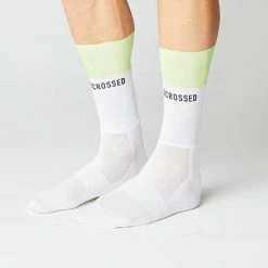 Standertshop Equipment FINGERSCROSSED SOCKS | #AERO BLOCK - WHITE / NEON