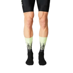 Standertshop FINGERSCROSSED SOCKS | #AERO FLAMES - BLACK / NEON