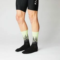 Standertshop FINGERSCROSSED SOCKS | #AERO FLAMES - BLACK / NEON 9 Standertshop FINGERSCROSSED SOCKS | #AERO FLAMES - BLACK / NEON
