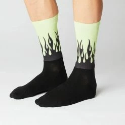 Standertshop FINGERSCROSSED SOCKS | #AERO FLAMES - BLACK / NEON 10 Standertshop FINGERSCROSSED SOCKS | #AERO FLAMES - BLACK / NEON