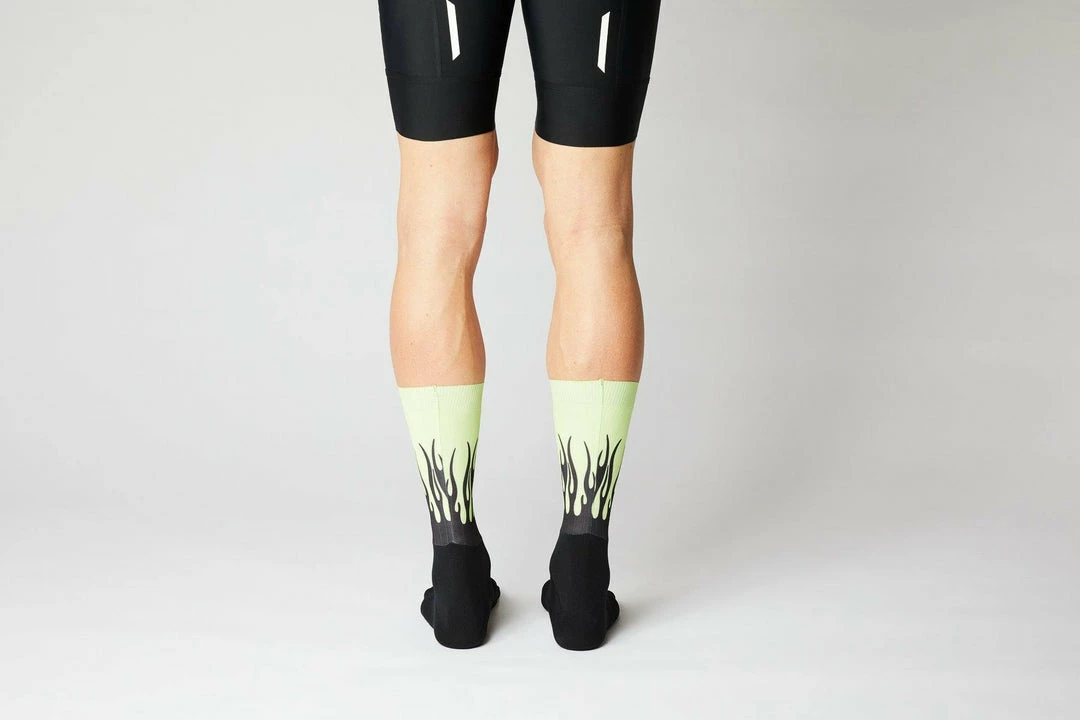 Standertshop FINGERSCROSSED SOCKS | #AERO FLAMES - BLACK / NEON 6 Standertshop FINGERSCROSSED SOCKS | #AERO FLAMES - BLACK / NEON