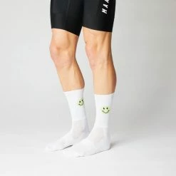 Standertshop Equipment FINGERSCROSSED SOCKS | #AERO SMILEY - WHITE / NEON