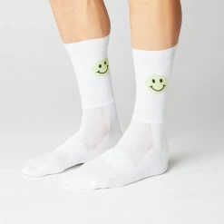 Standertshop Equipment FINGERSCROSSED SOCKS | #AERO SMILEY - WHITE / NEON