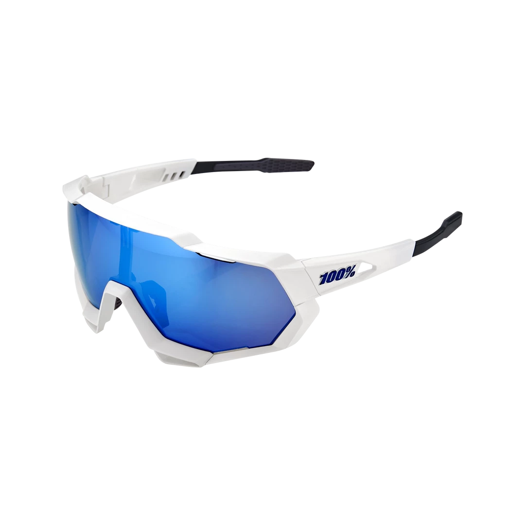 Standertshop 100% SPEEDTRAP Matte White HiPER® Blue Multilayer Mirror Lens Equipment 1 Standertshop 100% SPEEDTRAP Matte White HiPER® Blue Multilayer Mirror Lens Equipment