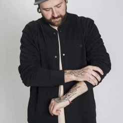 Standert Merchandise Standert Bomber Jacket | Unisex Button-up Cardigan | Embroidered Black 22 Standert Merchandise Standert Bomber Jacket | Unisex Button-up Cardigan | Embroidered Black