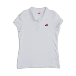 Standert Merchandise Equipment Standert Polo Shirt | Women's Bike Logo Embroidered | White