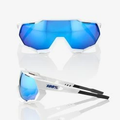 Standertshop 100% SPEEDTRAP Matte White HiPER® Blue Multilayer Mirror Lens Equipment 8 Standertshop 100% SPEEDTRAP Matte White HiPER® Blue Multilayer Mirror Lens Equipment